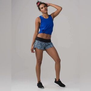 Lululemon Athletica Black and Blue Athletic Shorts